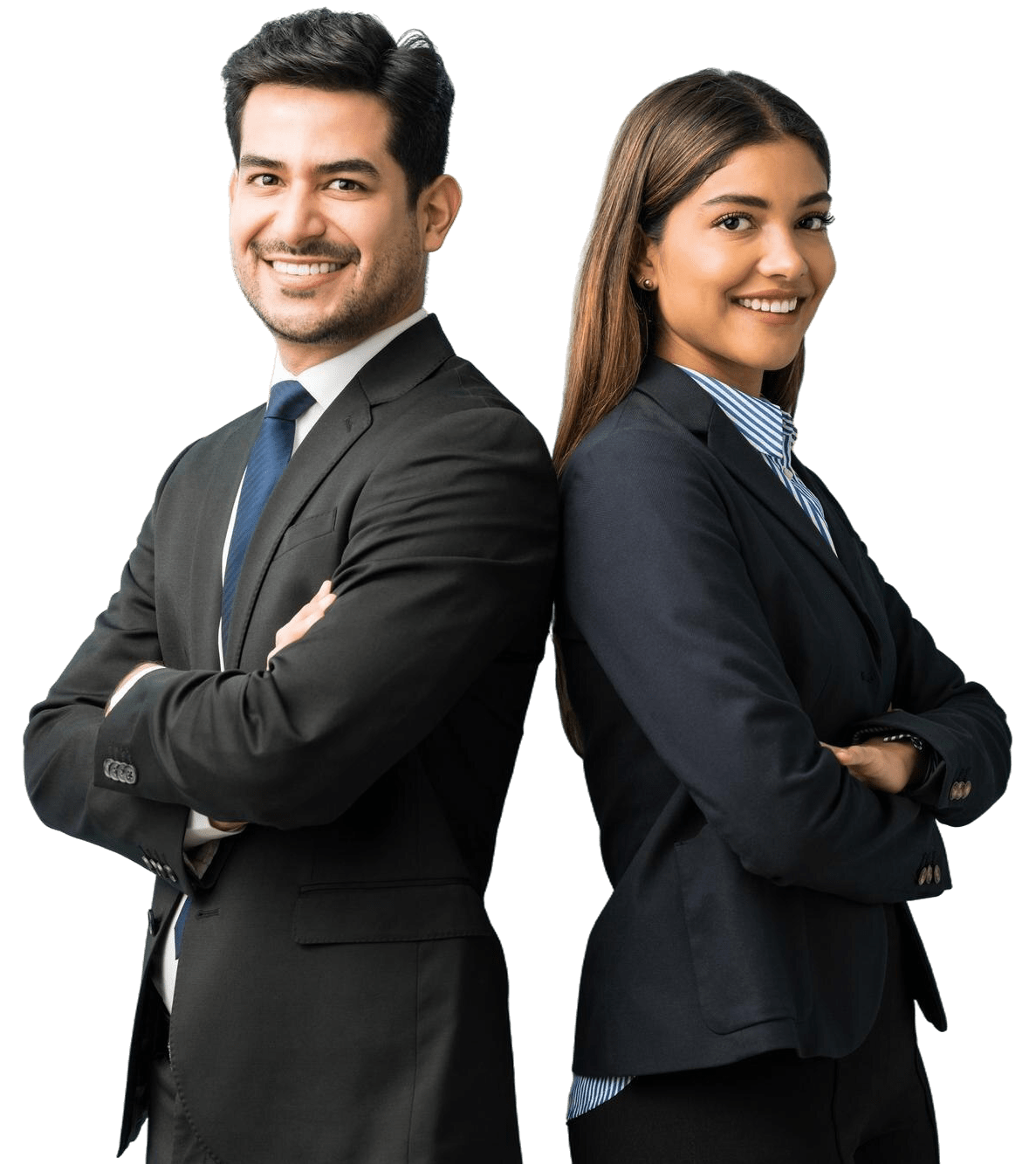 profesionales-latinos-confiados-traje-pie-contra-fondo-aislado-min